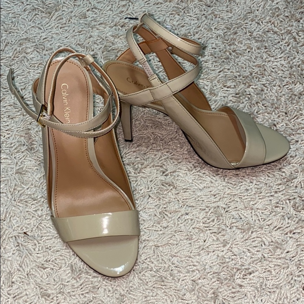 Calvin Klein heels in nude